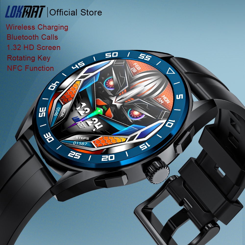 LOKMAT Comet Pro Ʈ ġ  ȭ ƮϽ   ڵ AI NFC    smartwatch